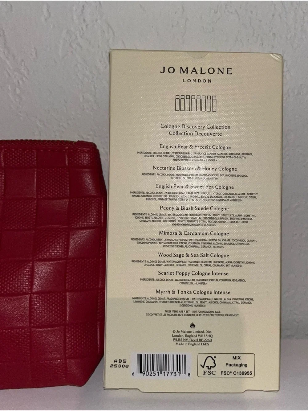 Red Cosmetic Pouch